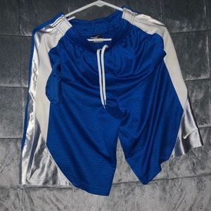 Blue/Silver/White Nike Basketball Shorts